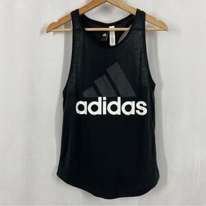 Adidas Racerback Workout Logo Tank Top Activewear Woman’s Size XS Black